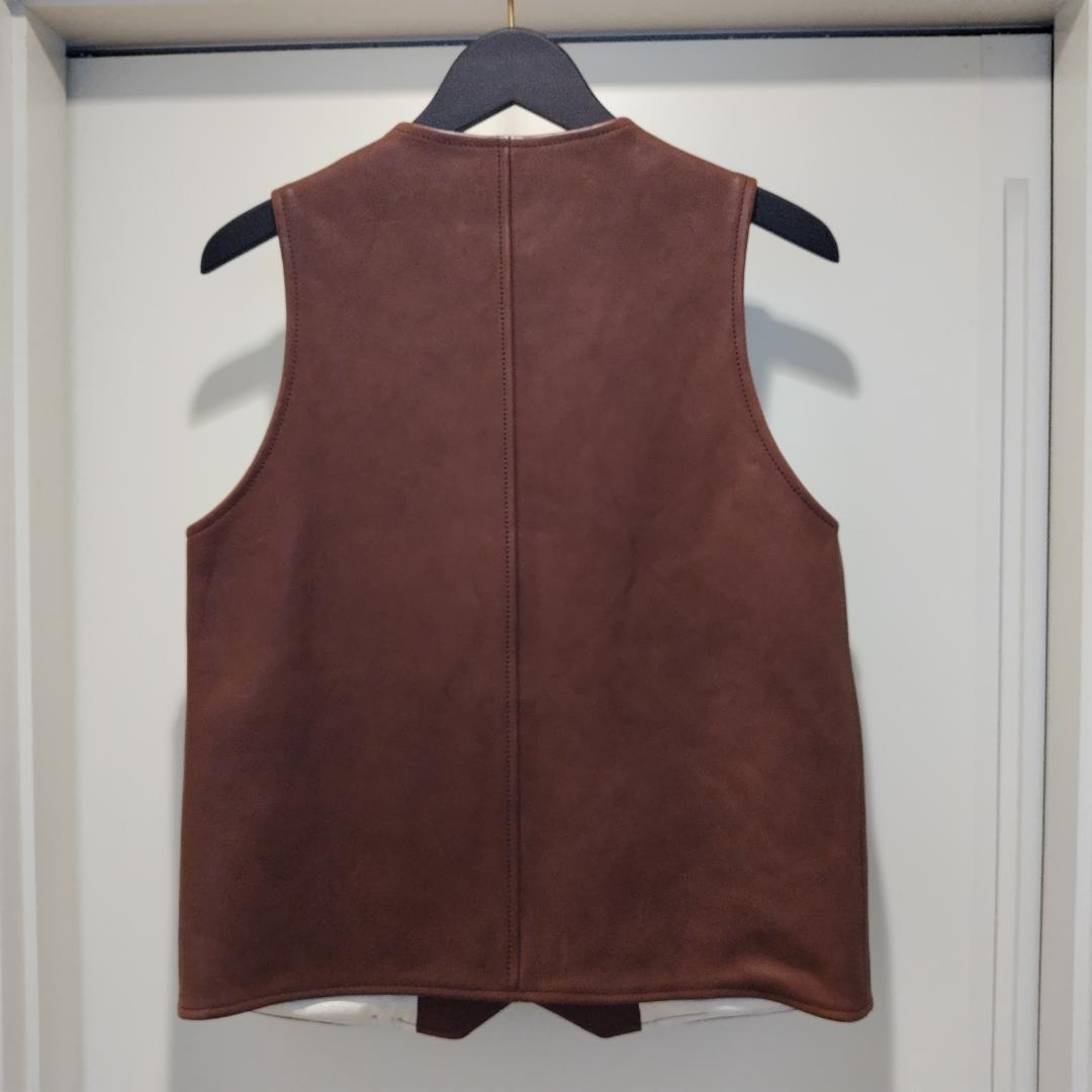 さ*う様 新品 未使用 CALEE キャリー レザー ベスト ブラウン