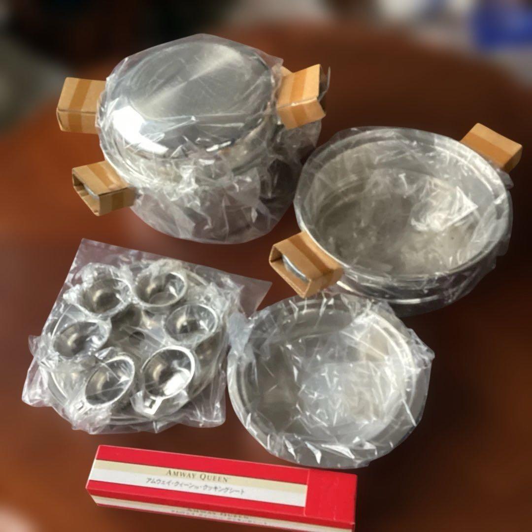 《アムウェイ》クィーン6Lシチューパン現行型セット未開封　【クッキングシート】付