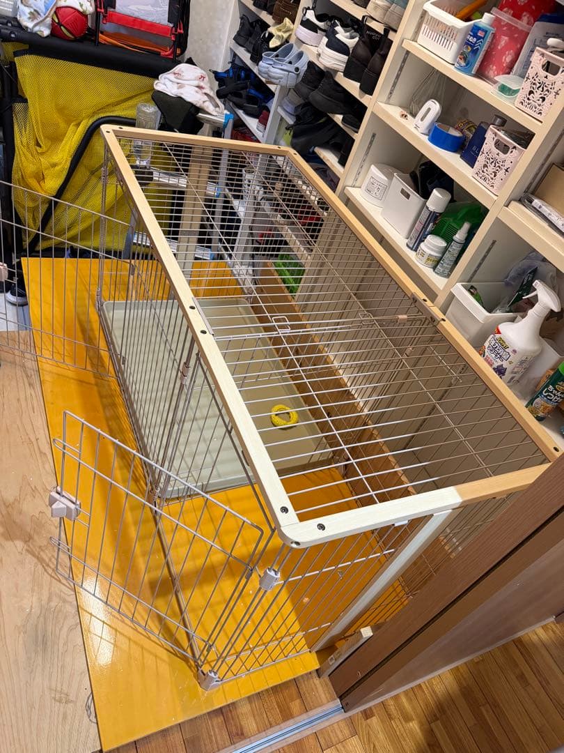 犬用ケージ 中型 146長さ x 68.5幅 x 70高さ cm