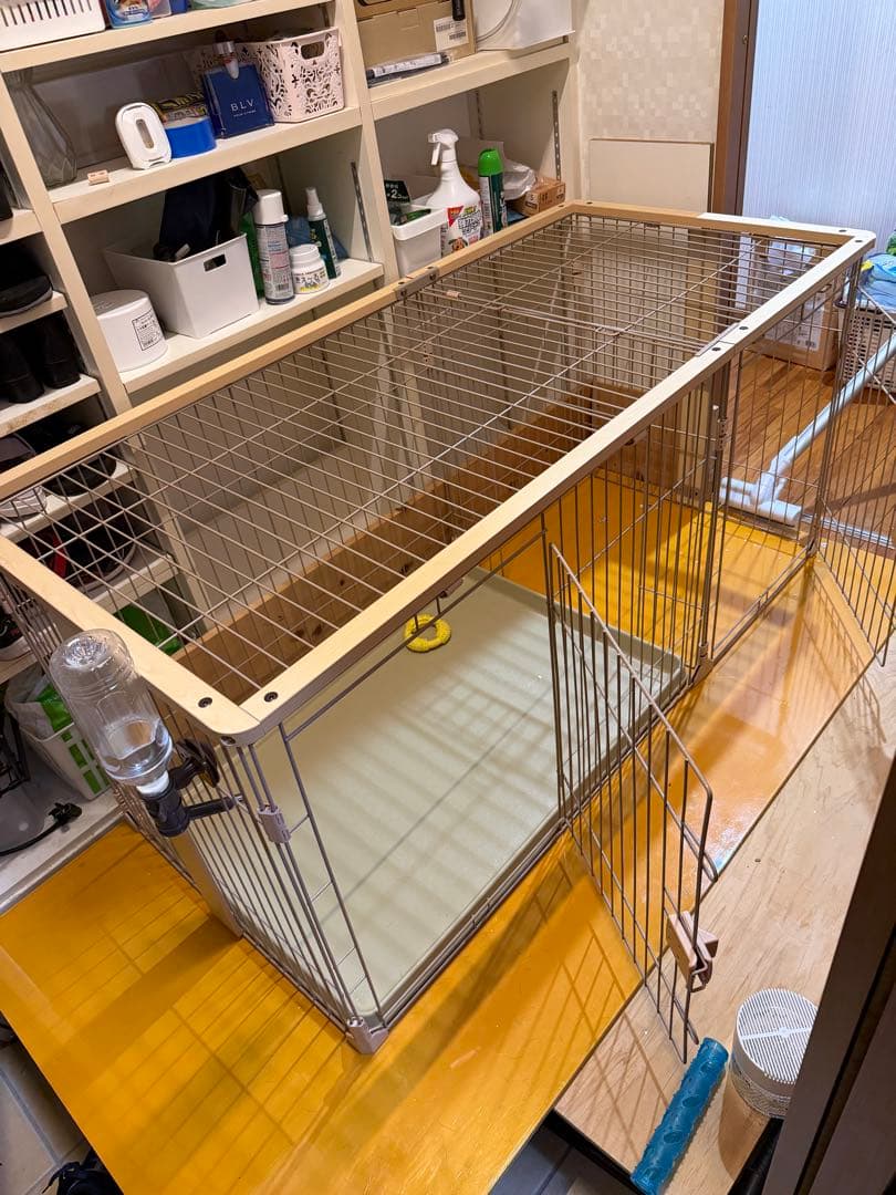 犬用ケージ 中型 146長さ x 68.5幅 x 70高さ cm