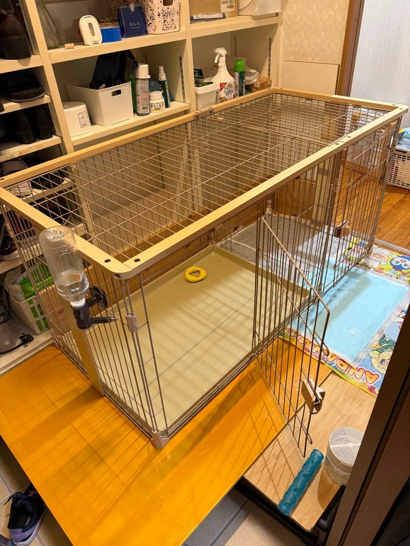 犬用ケージ 中型 146長さ x 68.5幅 x 70高さ cm