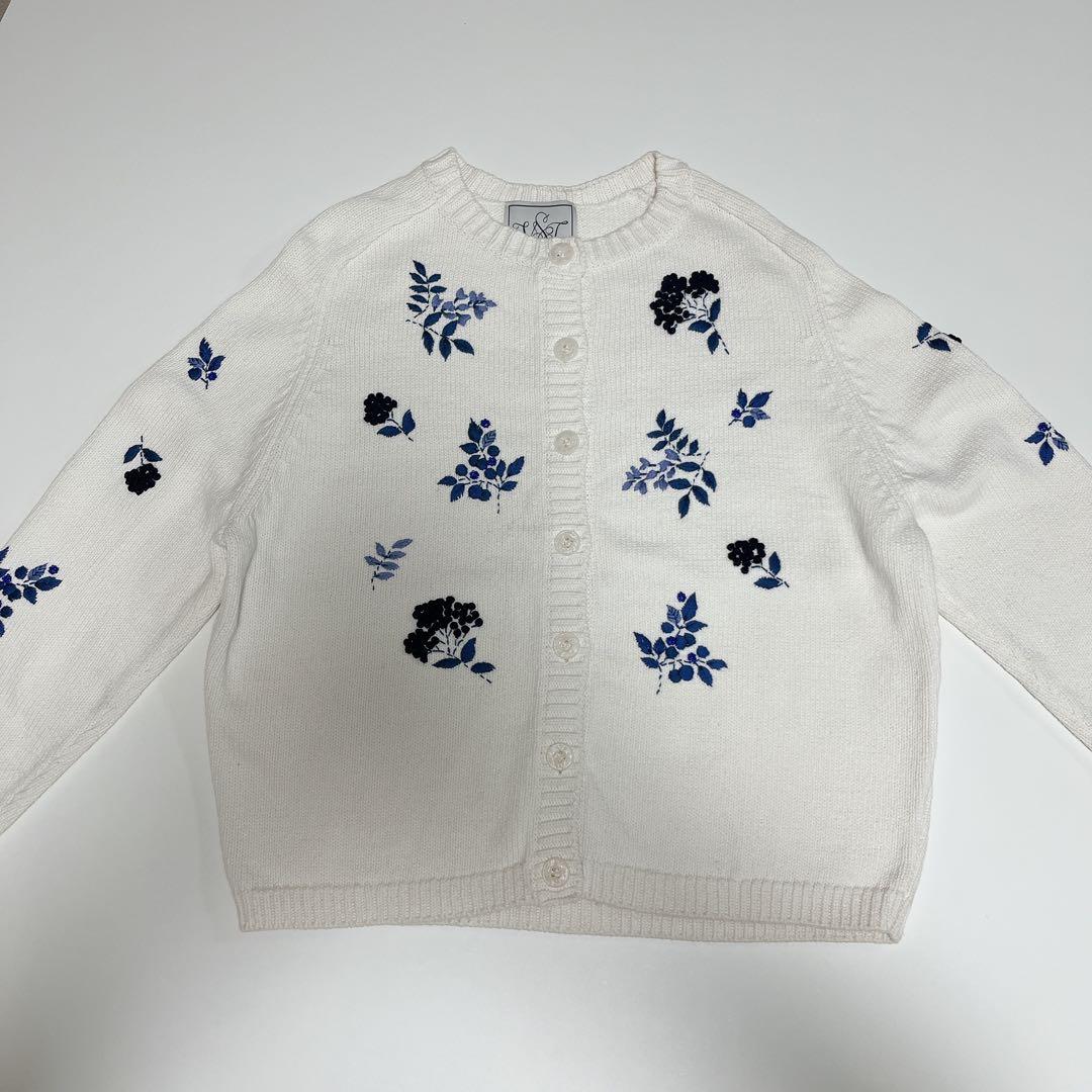 セブンテン　seventen 手刺繍カーディガン