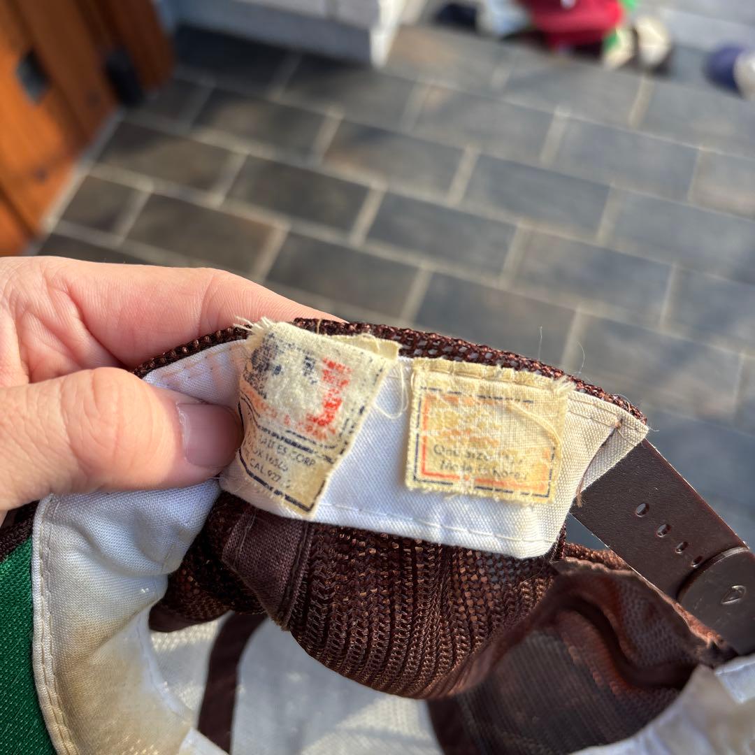 80s サンディエゴパドレス キャップ ブラウン vintage メッシュ 古着
