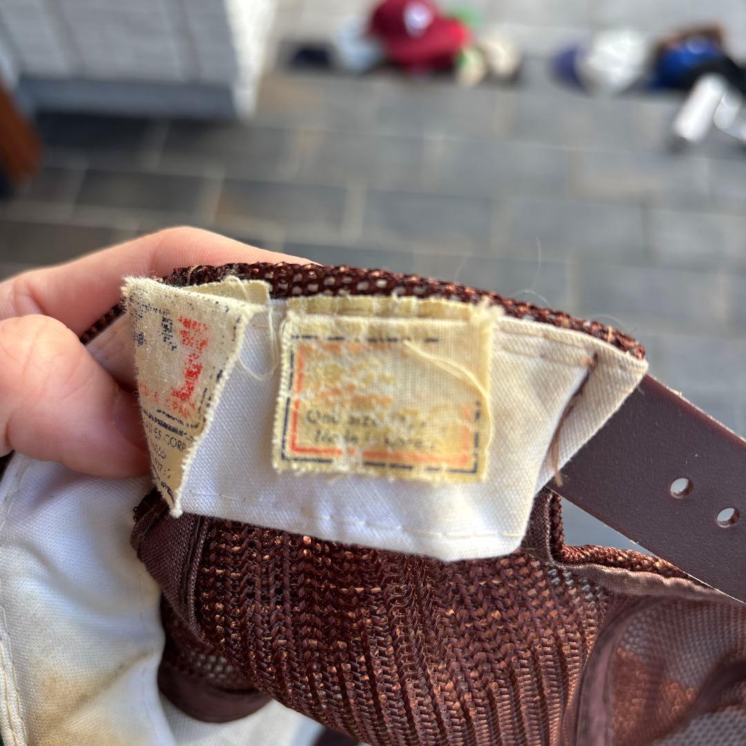 80s サンディエゴパドレス キャップ ブラウン vintage メッシュ 古着