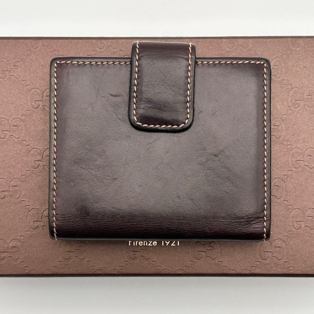 ✨美品✨ GUCCI 二つ折り財布 GG グッチ インターロック シェリーライン