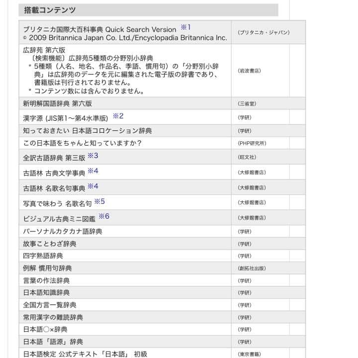 Brain 電子辞書 SHARP