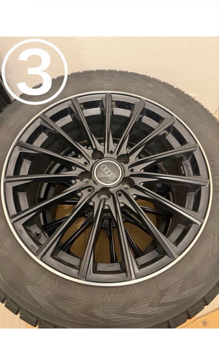 ③送料無料235/55R18×5H PCD112 EURO TECHスタッドレス