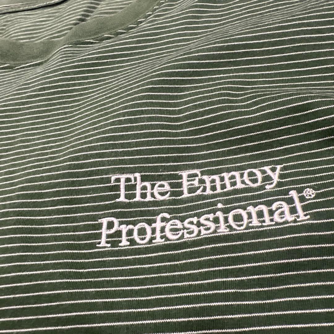【在原みゆ紀着用モデル】希少 Ennoy エンノイ 緑 ボーダーTシャツ22ss