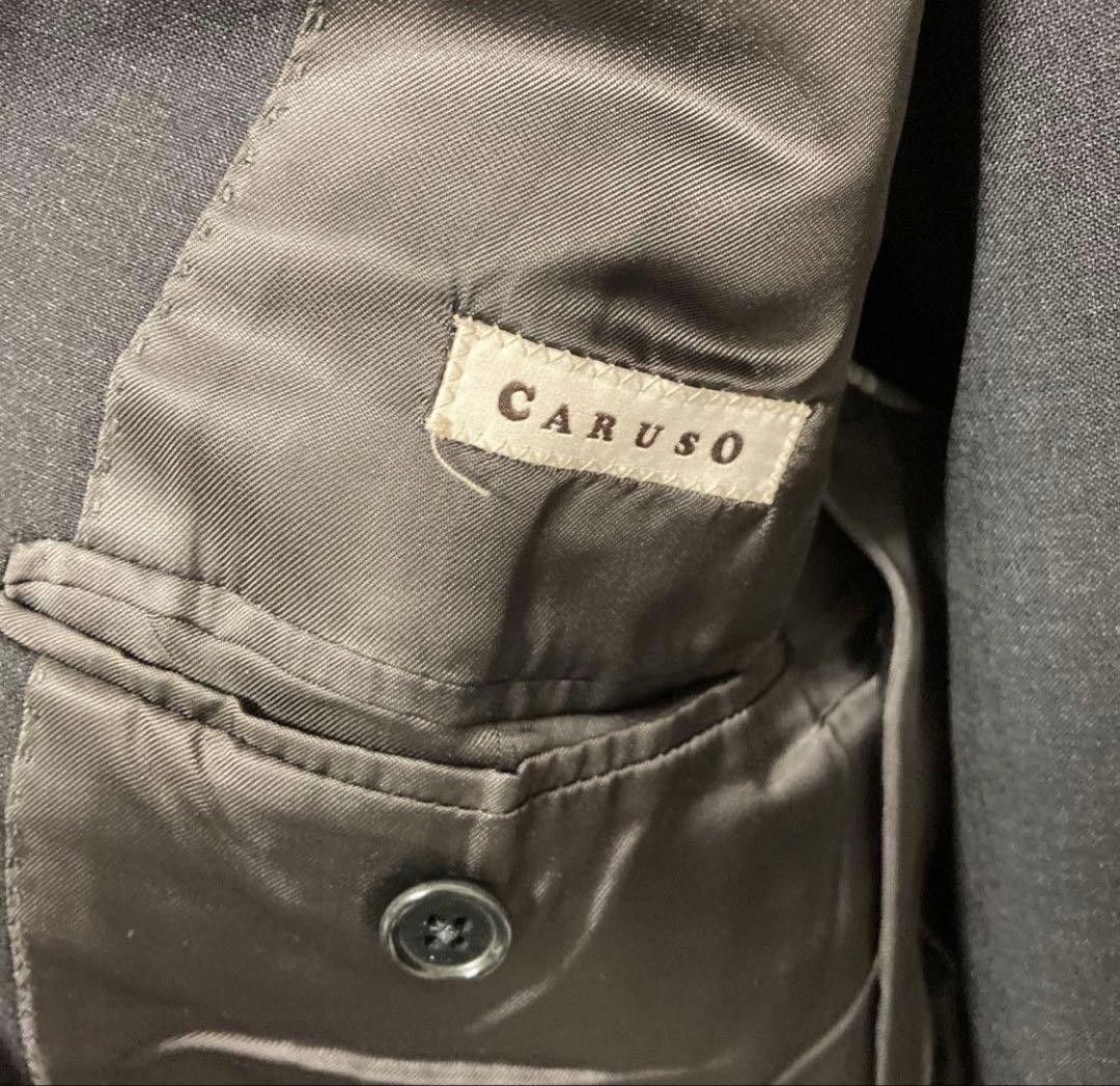 Caruso 3ボタン テーラードジャケット 46 スチールグレー