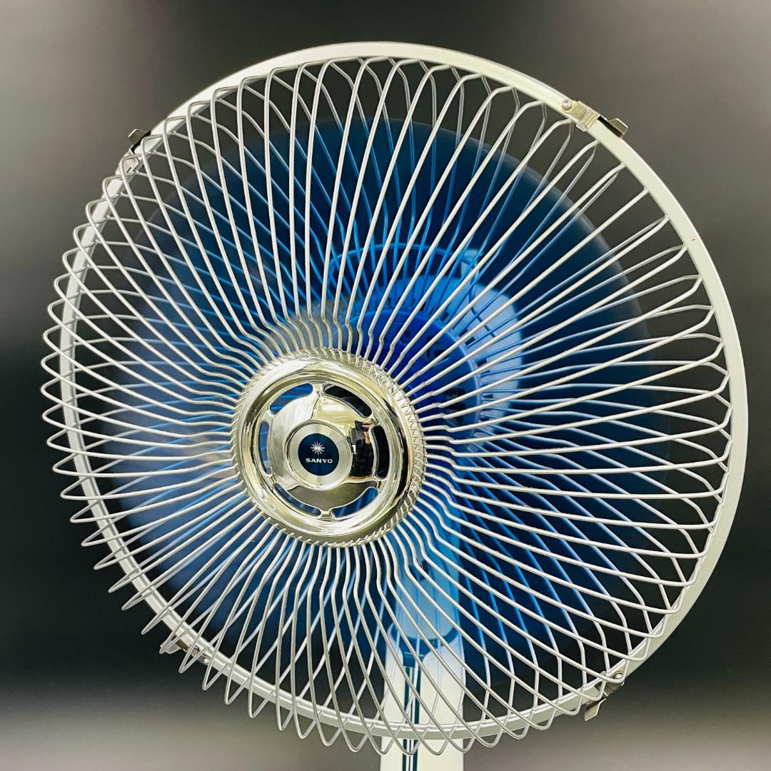 昭和レトロ サンヨー 扇風機 EF-6CRN型 30cm 1975年製【完動品】