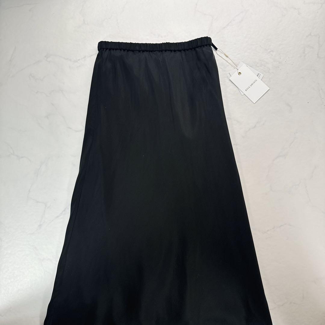 新品✨RIVE DROITE リヴドロワ キュプラバイアススカート ブラック