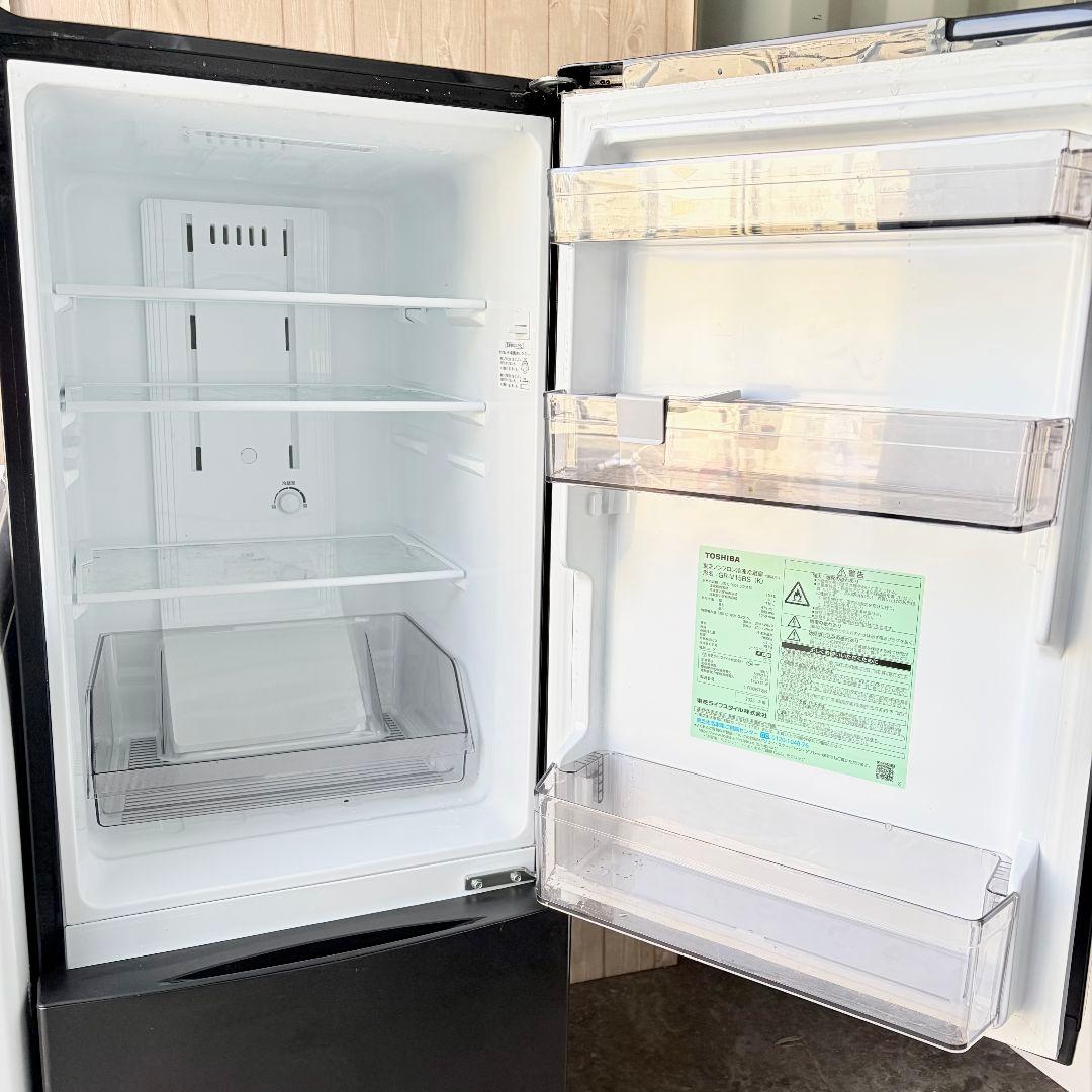 配送設置無料！ブラック＆ホワイト純正東芝家電2点セット！完動超美品！新生活に！