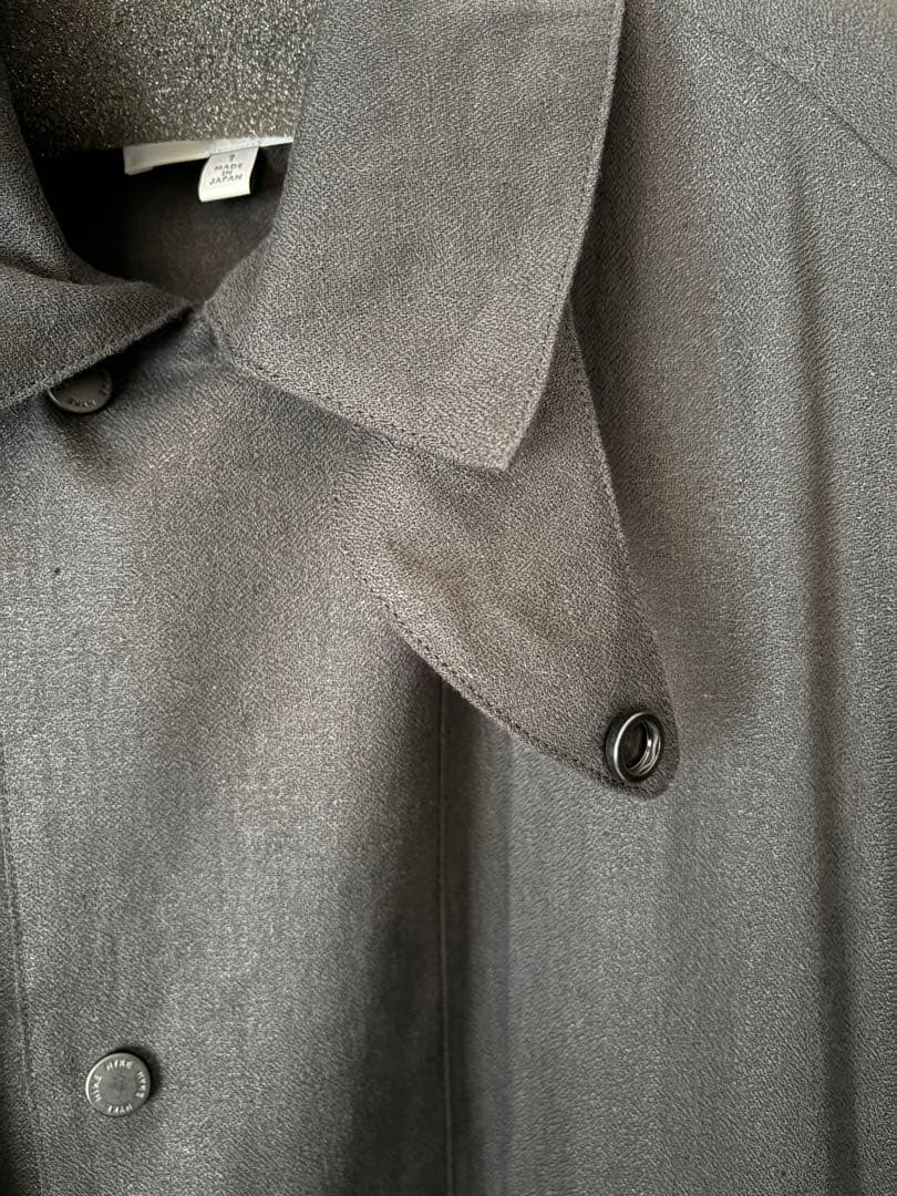 【未使用】HYKE /ハイク LINEN RIDING COAT コート黒
