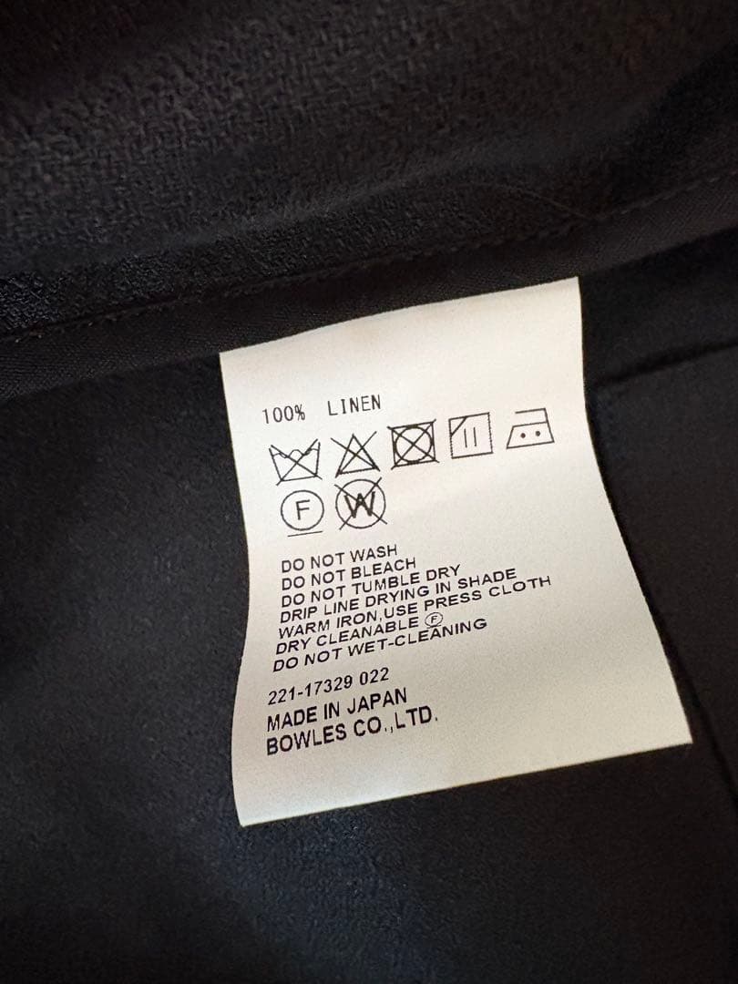 【未使用】HYKE /ハイク LINEN RIDING COAT コート黒