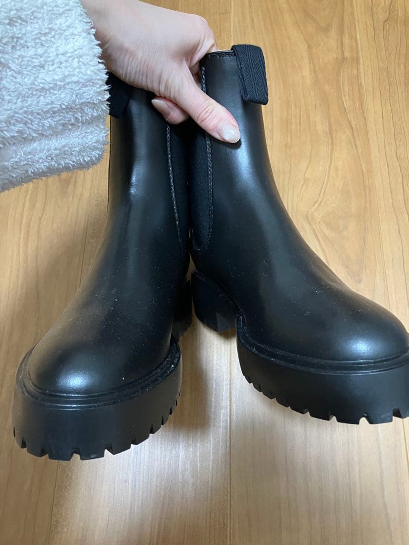 靴 SIDE GORE RAIN BOOTS MID