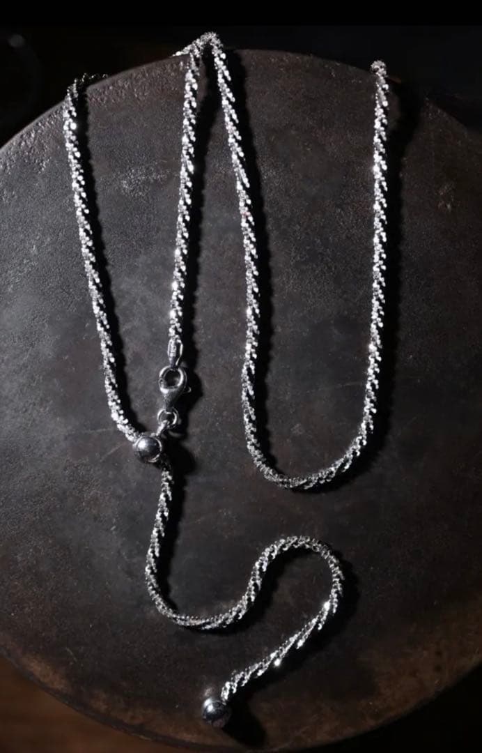 アクセサリー Italy vintage twist chain 2way necklace