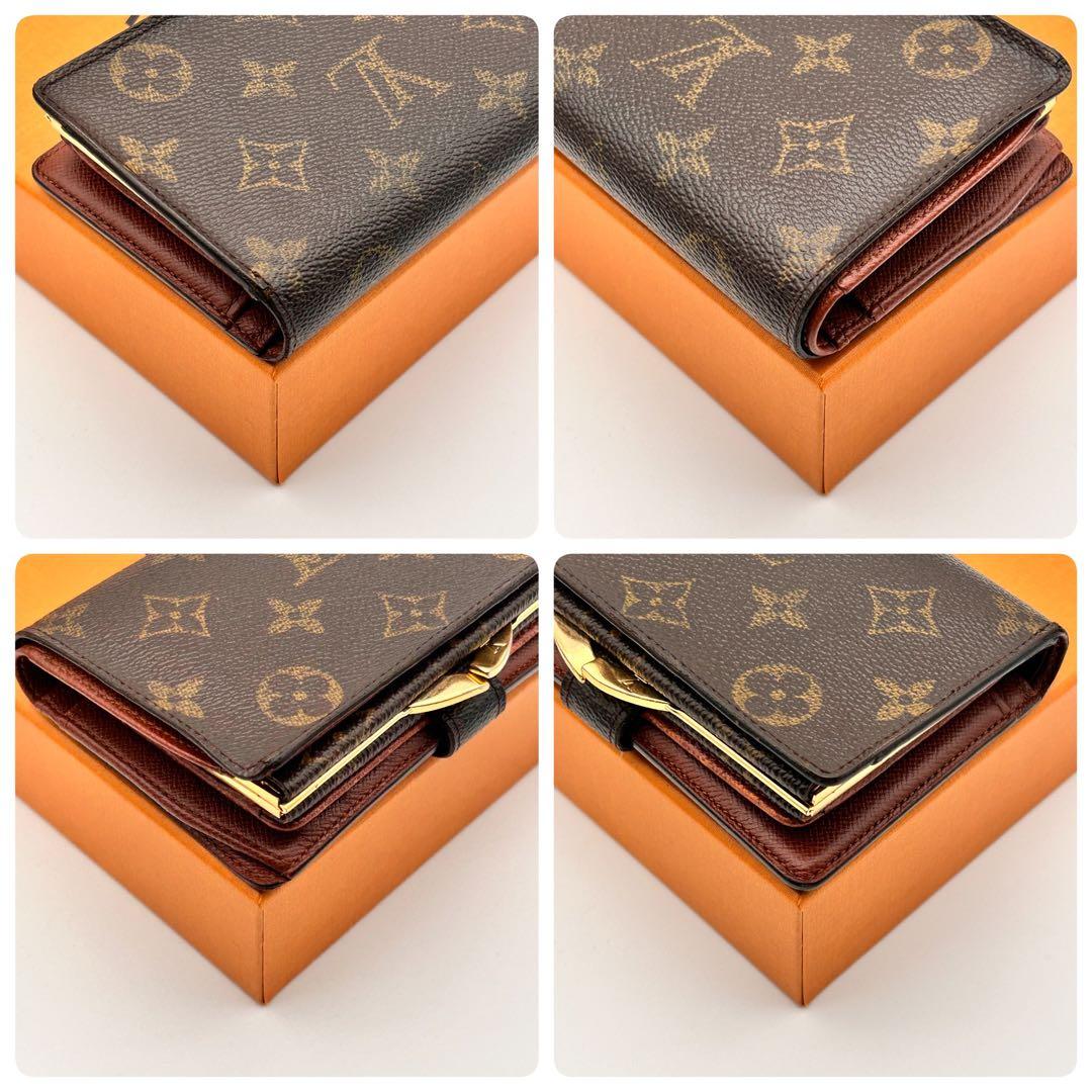 ✨美品✨ ルイヴィトン モノグラム 二つ折り財布 ヴィエノワ がま口 折り財布