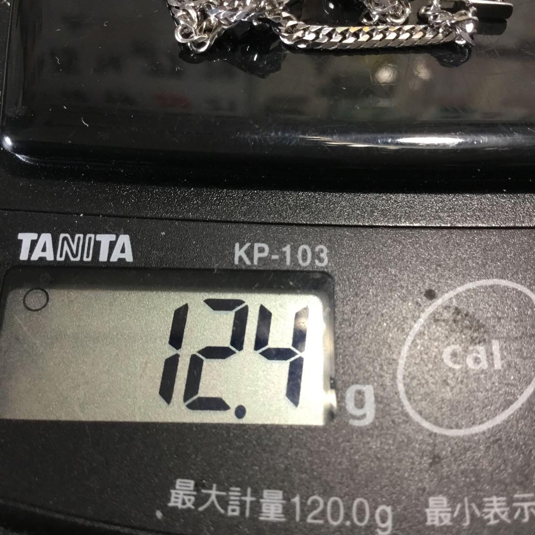 プラチナ850 造幣局検定　6面ダブル喜平ネックレス　55cm 12グラム