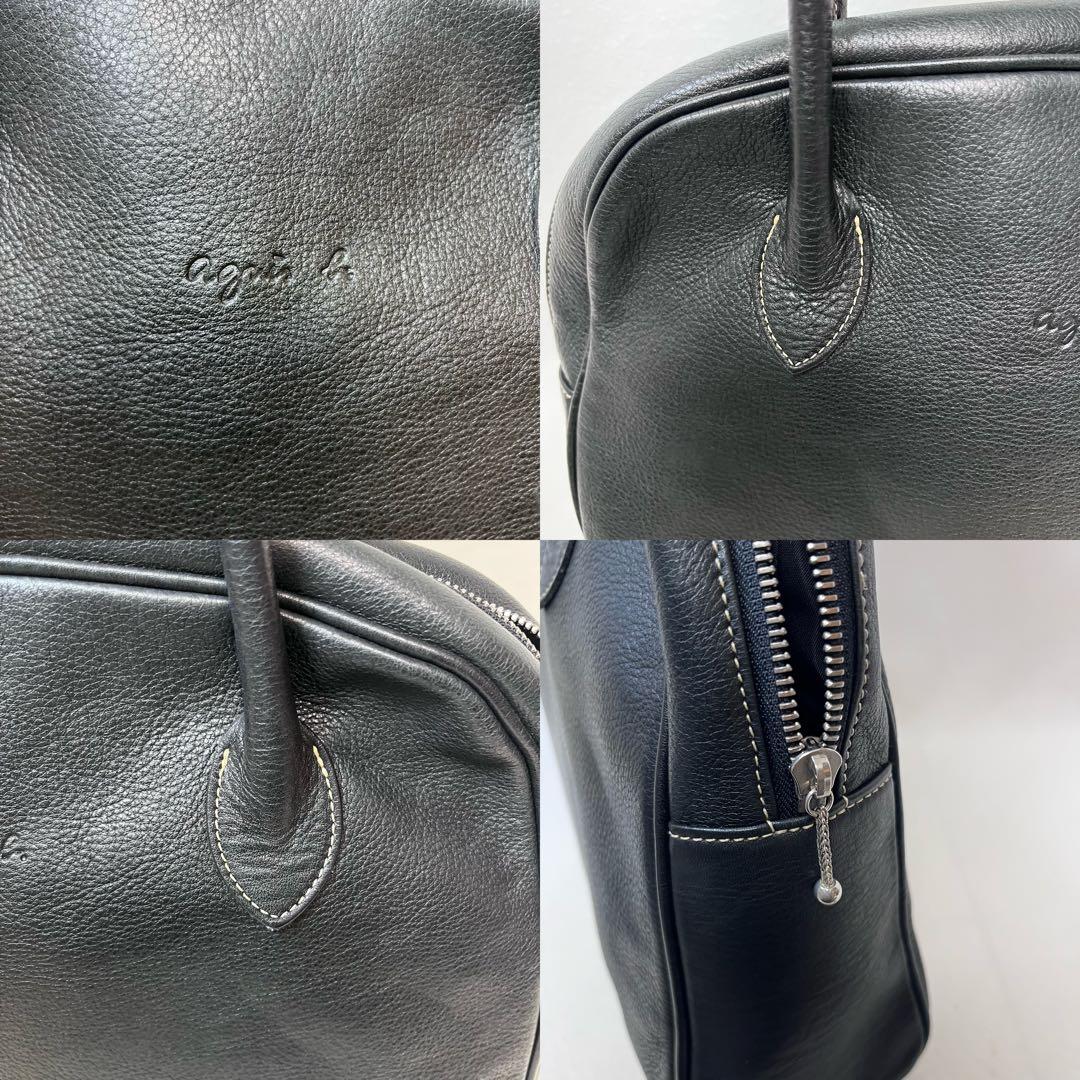 ☆美品☆ agnes b. VOYAGE レザー A4 PC 黒 トートバッグ