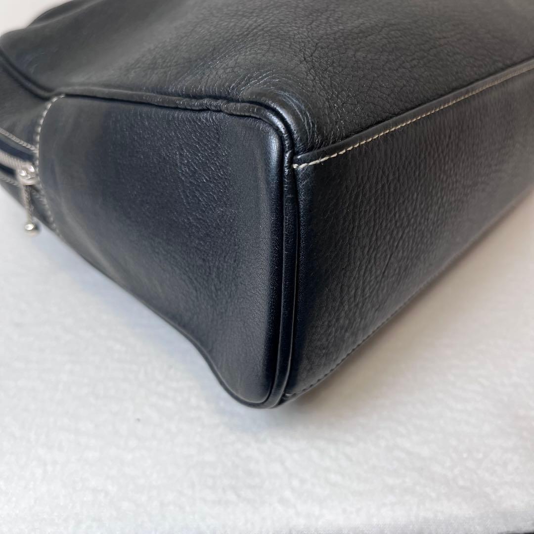 ☆美品☆ agnes b. VOYAGE レザー A4 PC 黒 トートバッグ