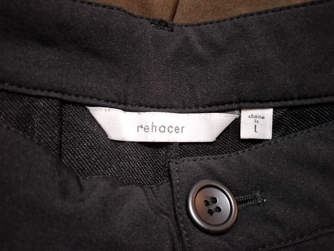 rehacer ブラック サルエルパンツ
