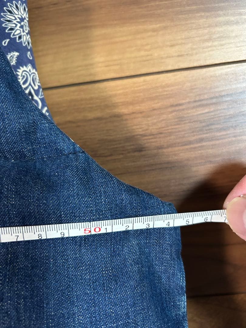 レミレリーフ　デニムダウンベスト