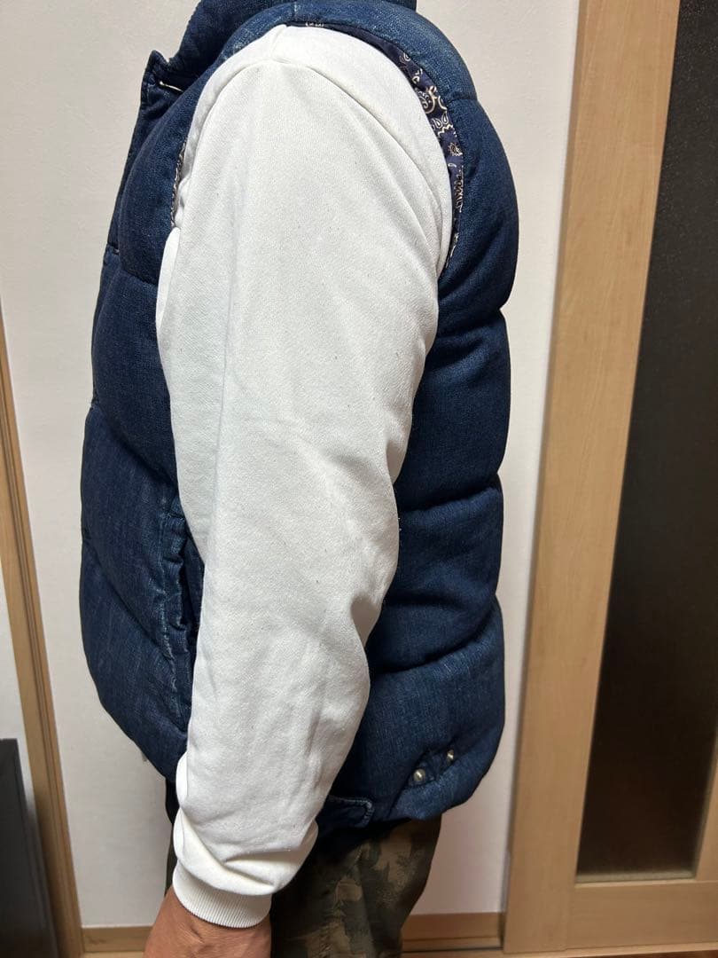 レミレリーフ　デニムダウンベスト
