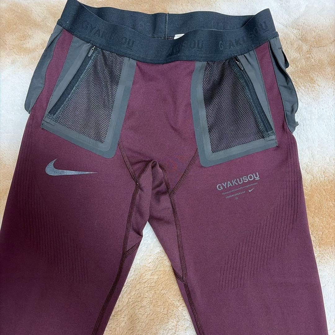 Nike GYAKUSOU タイツ M バーガンディ