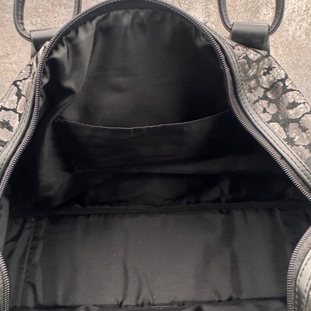 バッグ Black Leopard Large Boston Bag Y2K 00s
