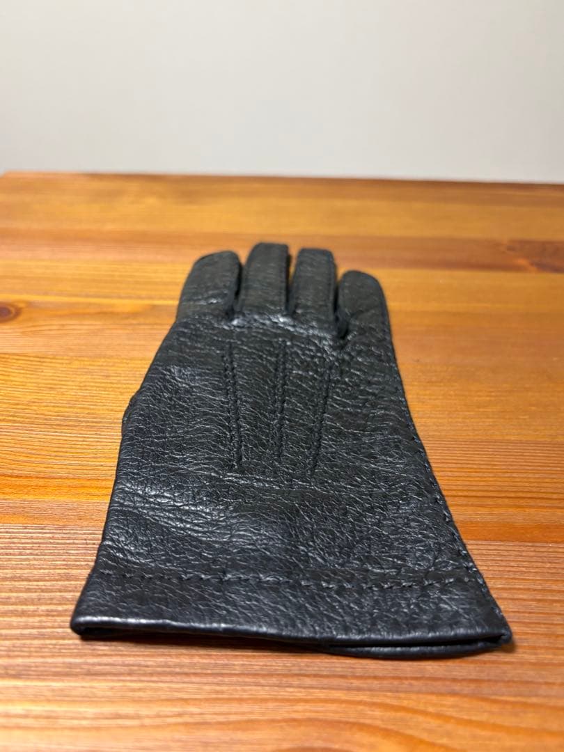 MEROLA メローラ ペッカリー 革手袋 グローブ 6.5 黒　珍しい一枚革