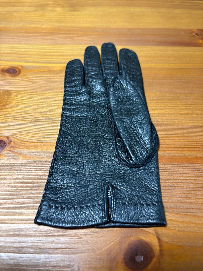 MEROLA メローラ ペッカリー 革手袋 グローブ 6.5 黒　珍しい一枚革