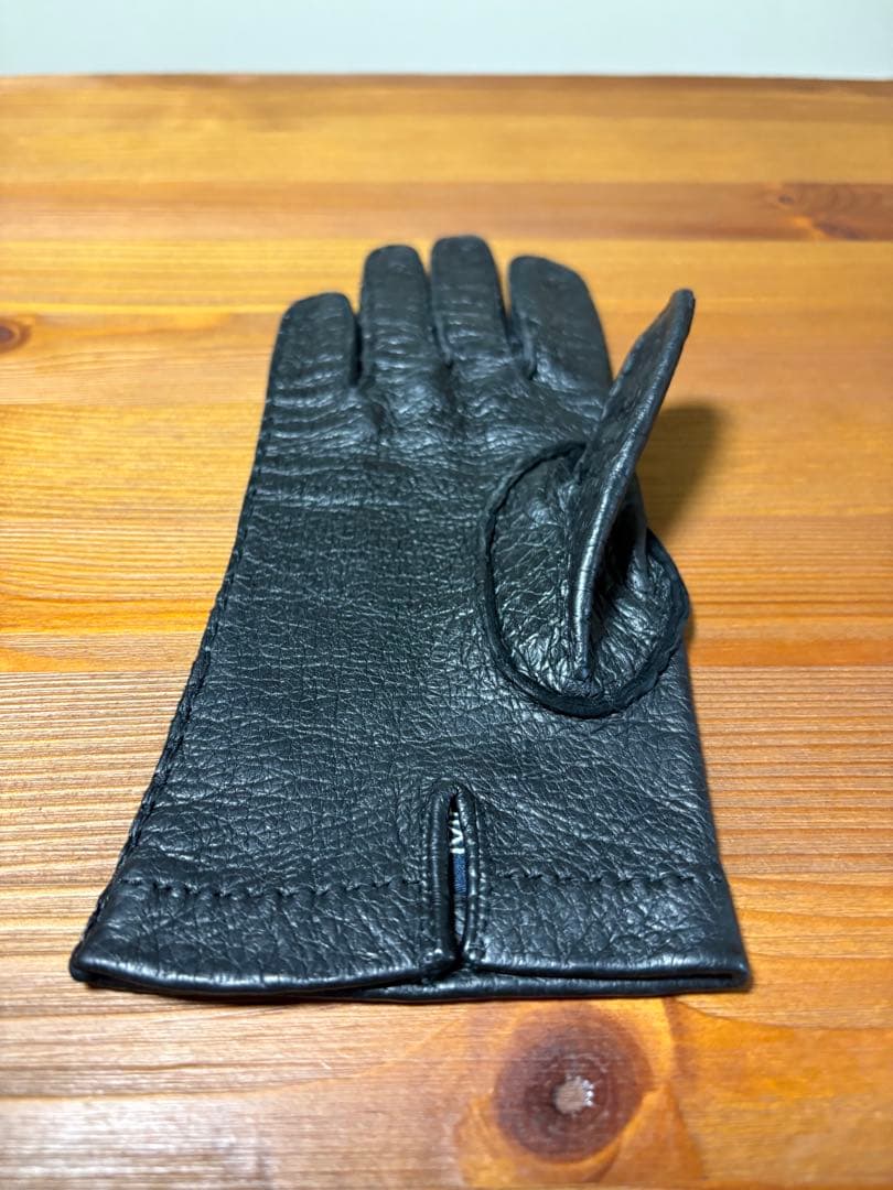 MEROLA メローラ ペッカリー 革手袋 グローブ 6.5 黒　珍しい一枚革