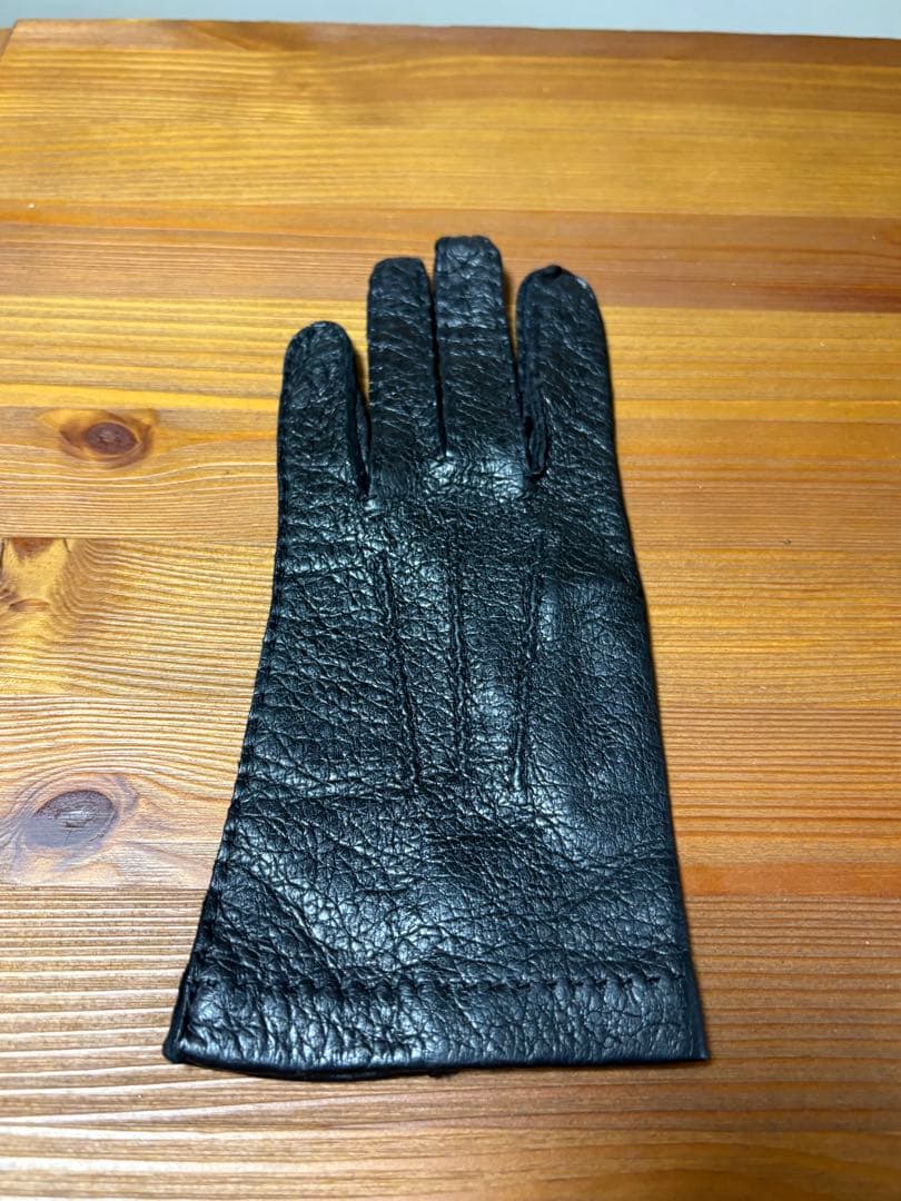 MEROLA メローラ ペッカリー 革手袋 グローブ 6.5 黒　珍しい一枚革