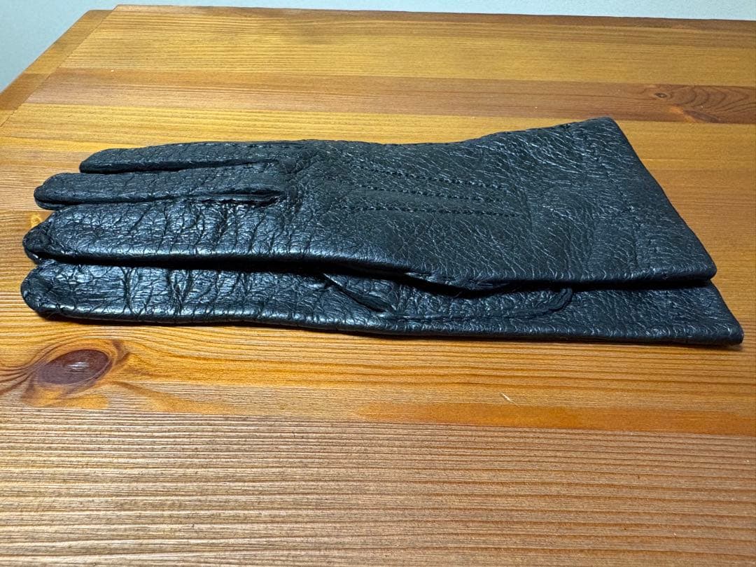 MEROLA メローラ ペッカリー 革手袋 グローブ 6.5 黒　珍しい一枚革