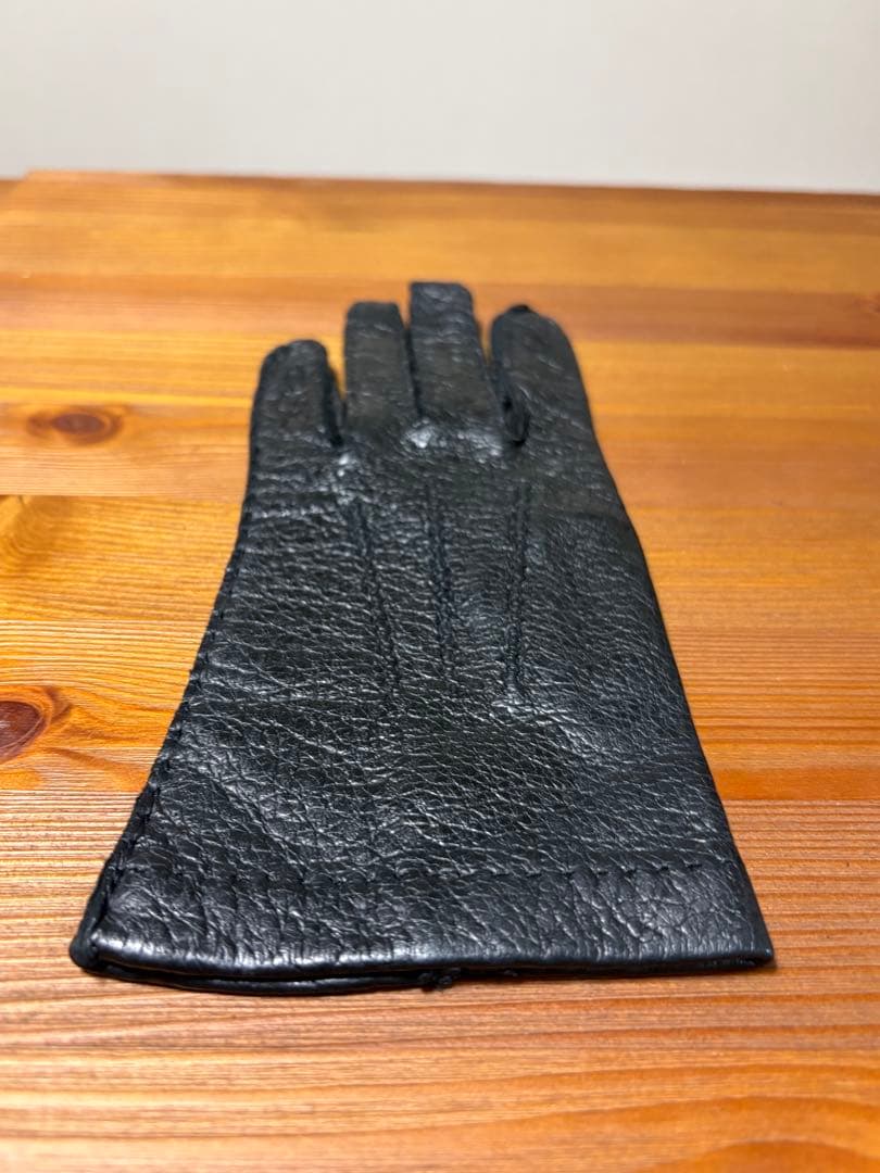MEROLA メローラ ペッカリー 革手袋 グローブ 6.5 黒　珍しい一枚革