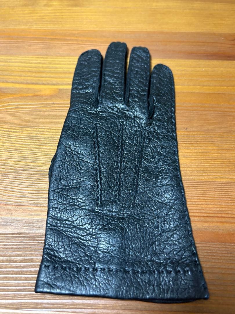 MEROLA メローラ ペッカリー 革手袋 グローブ 6.5 黒　珍しい一枚革