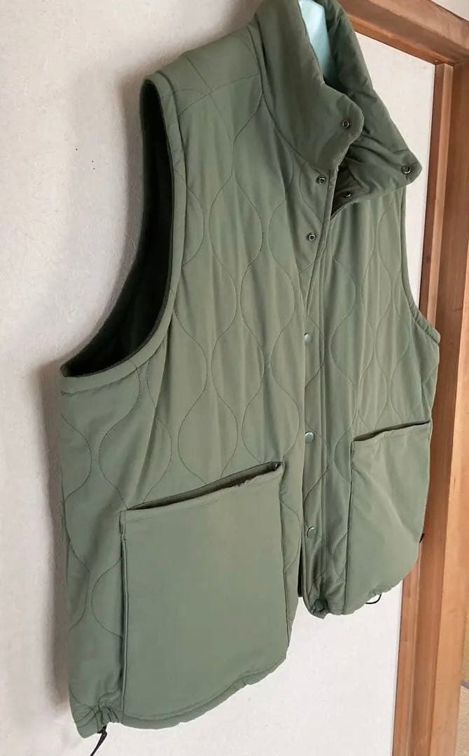 トップス Evisen MIND LIGHT QUILTING VEST OLIVE L