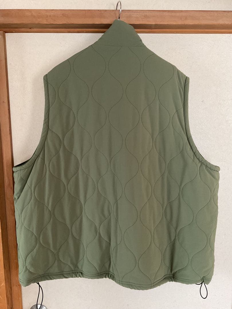 トップス Evisen MIND LIGHT QUILTING VEST OLIVE L