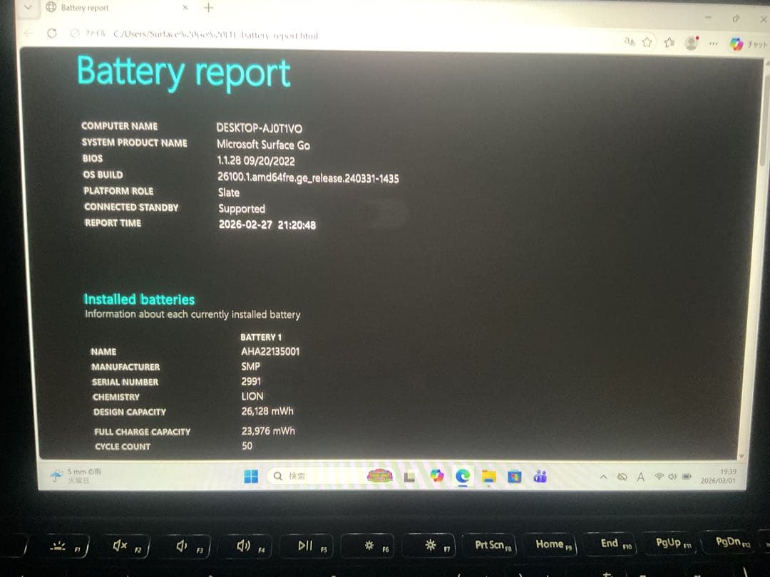 Windowsタブレット本体 Surface Go LTE 8g 128g Office 2024