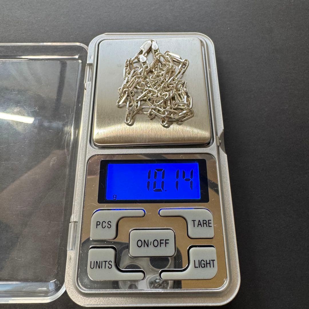 【太め イタリア製 50㎝】太角チェーンネックレス silver925