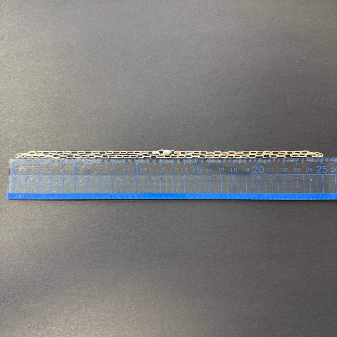 【太め イタリア製 50㎝】太角チェーンネックレス silver925