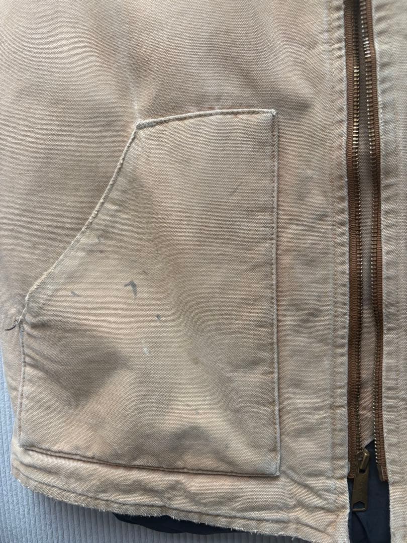 Carhartt カーハート ベージュ ダック ベスト 古着