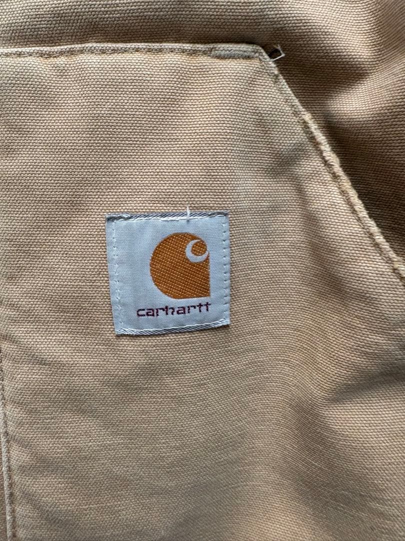 Carhartt カーハート ベージュ ダック ベスト 古着