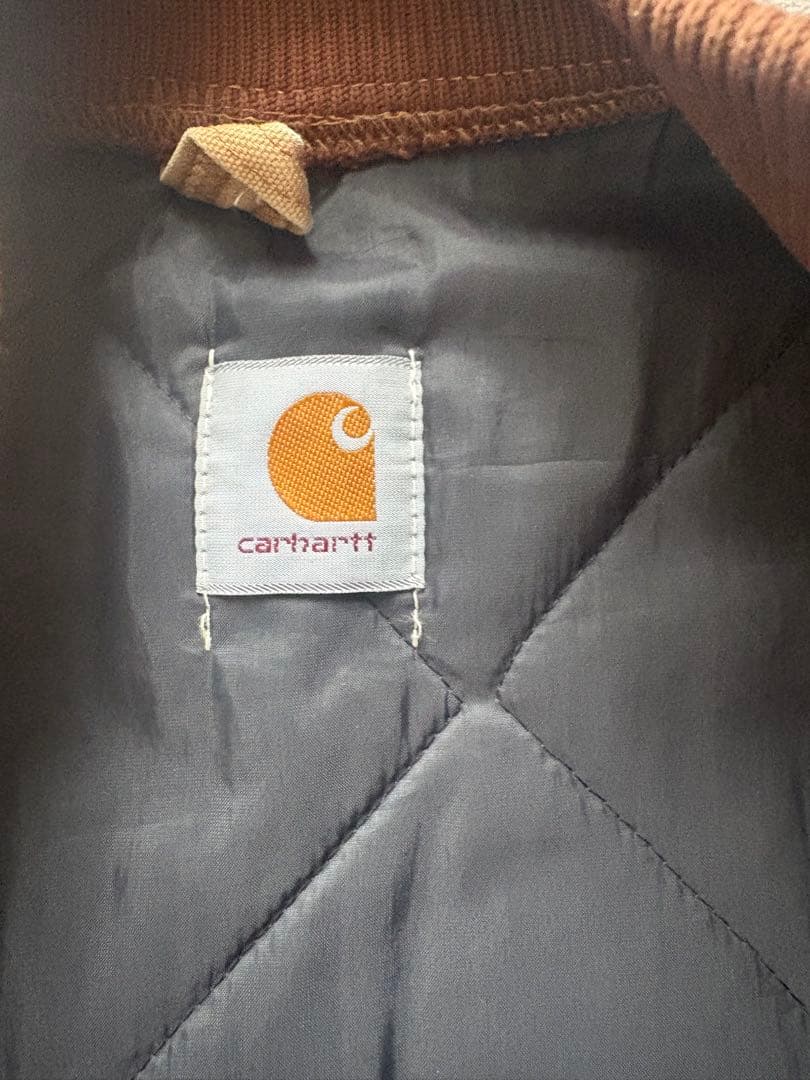 Carhartt カーハート ベージュ ダック ベスト 古着