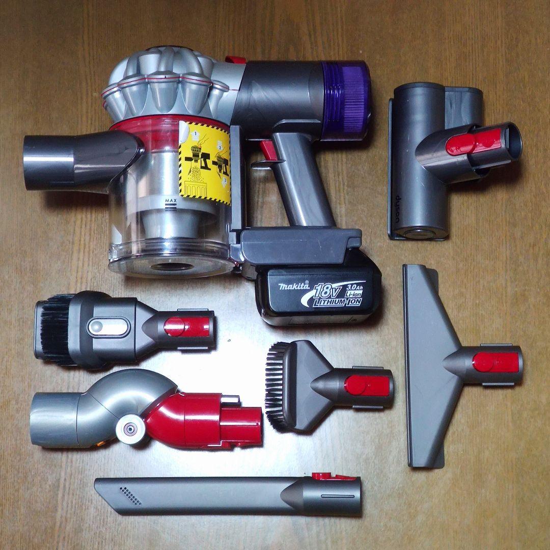 割引中ダイソンV8SV25掃除機＋マキタ18vアダプターセット分解清掃済み動作品