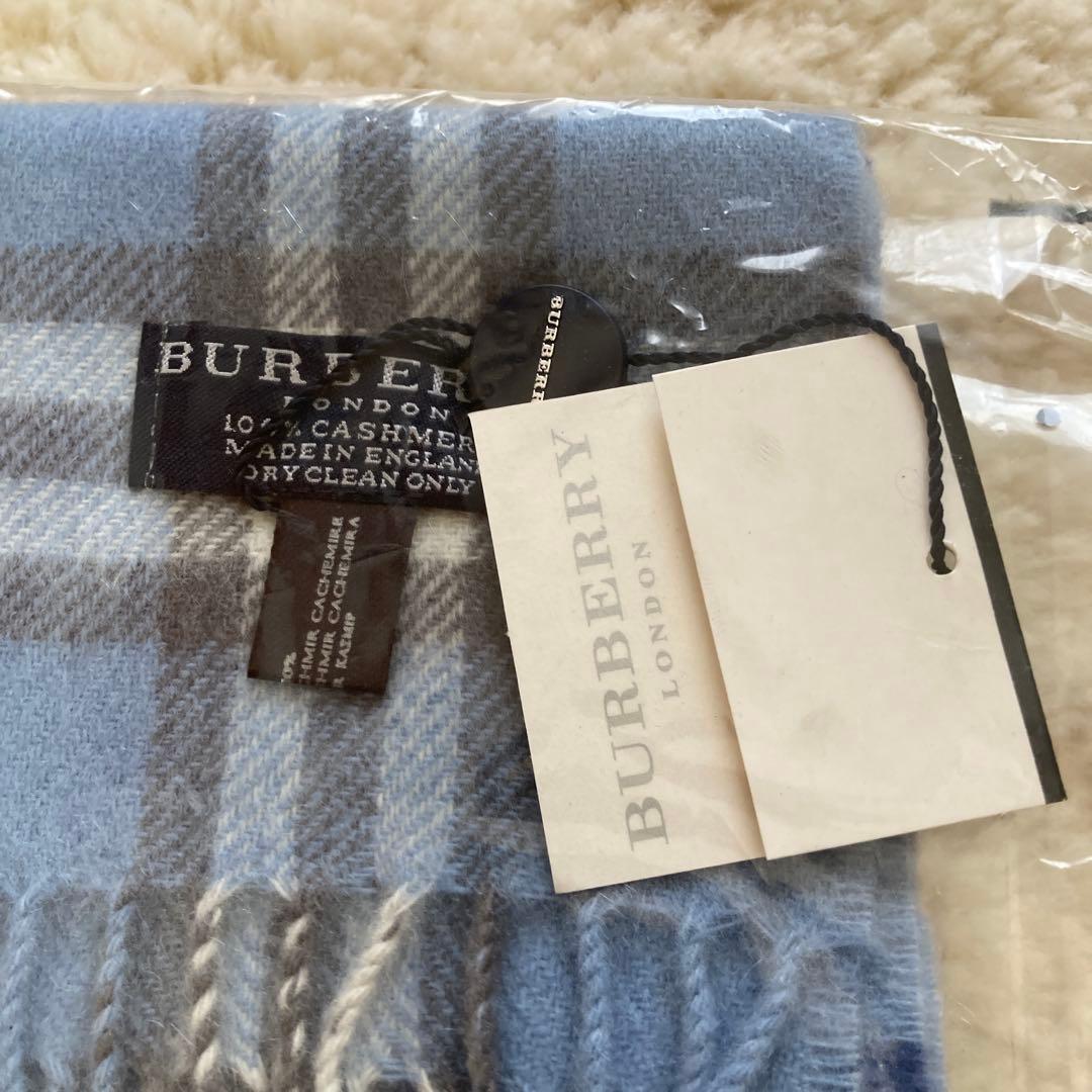バーバリーBURBERRY カシミヤ100% チェックマフラー