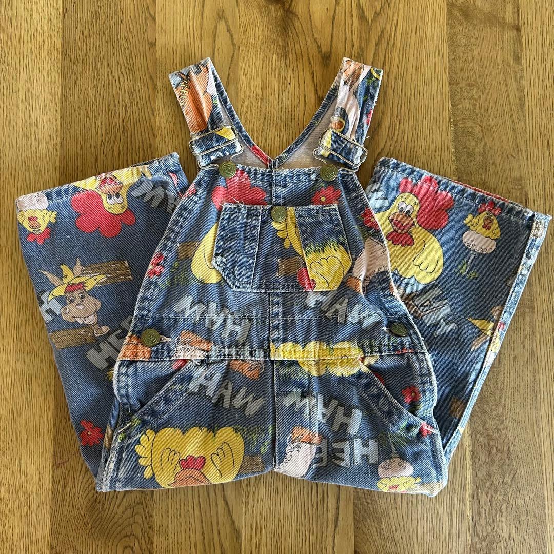 70s LIBERTY オーバーオール \"HEE HAW キッズヴィンテージ
