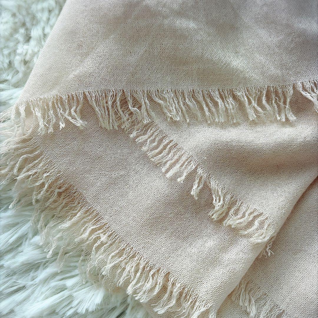Chloé クロエ カシミヤ シルク 大判ストール ピンク 桃色 ショール 春