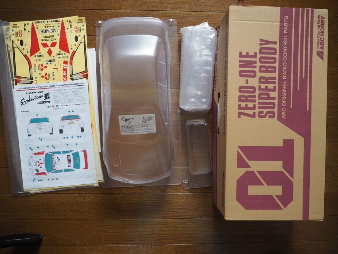 新品未使用　ABCホビー 1/10 ランサーエボIII ボディ 260mm