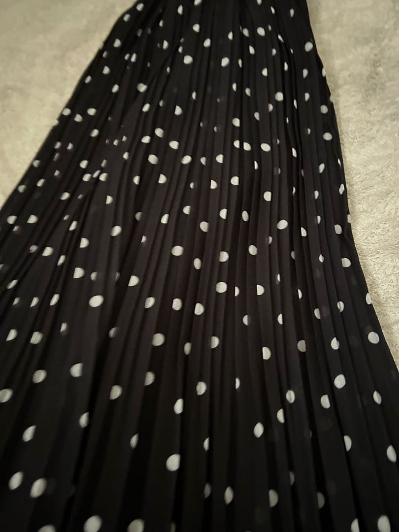 Spick and Span ドットプリーツイージースカート